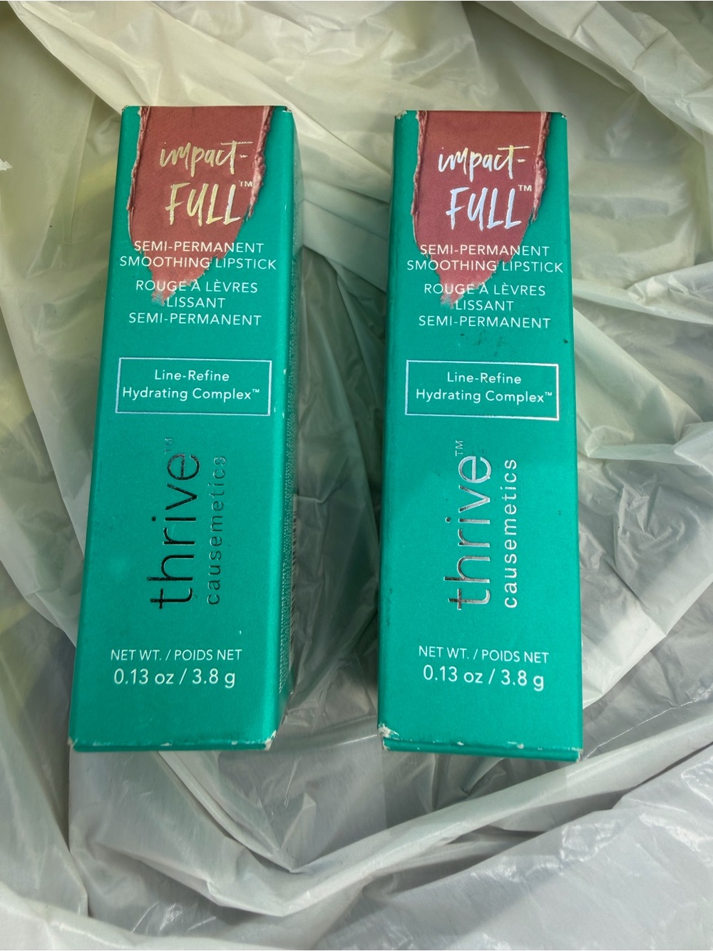 2 Thrive Causemetics Impact-Full Semi-Permanent Smoothing Lipstick- Ruth- New